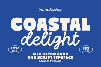Coastal Delight: Font Design for Beachfront Vibes
