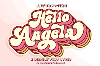The Hello Angela Font for Creative Typography Projects