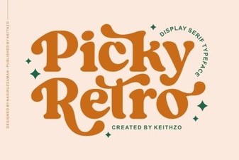 Designing with Picky Retro Fonts: Tips and Inspiration