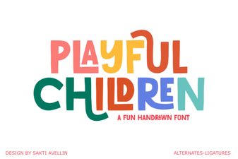 Creative Playful Fonts for Engaging Children's Designs