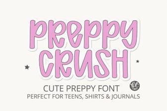 Preppycrush Fonts for Chic Design Projects