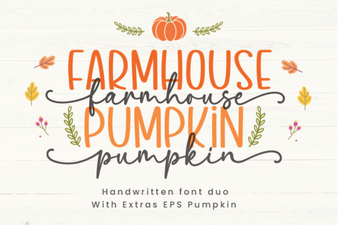 Farmhouse Pumpkin Font Design Ideas & Uses