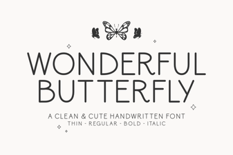 Beautiful Butterfly Fonts for Creative Designs